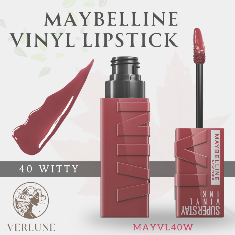 MAYBELLINE VINYL LIPSTICK - 40 WITTY