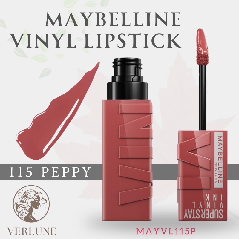 MAYBELLINE VINYL LIPSTICK -  115 PEPPY